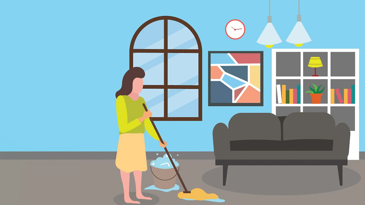 Room cleaning on daily basis 